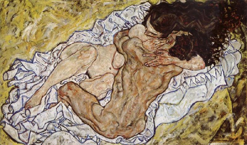 Egon Schiele Embrace oil painting picture